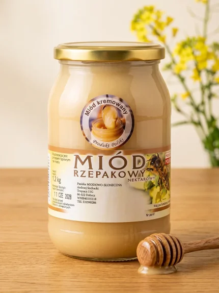 Miód rzepakowy kremowany